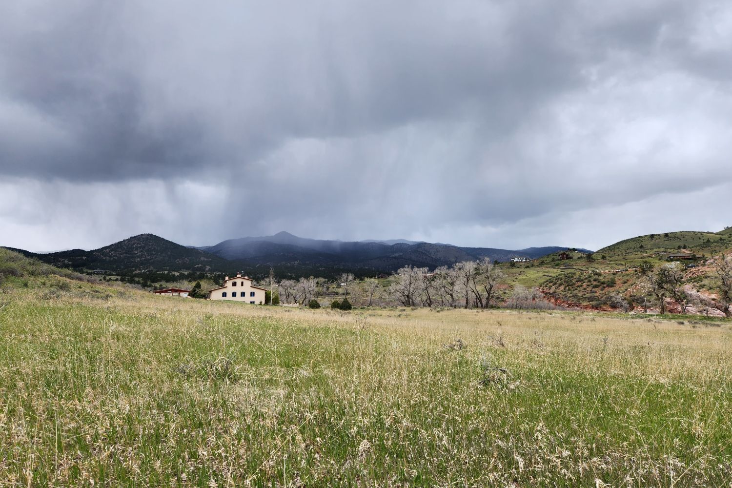 Anahata under a stormy sky.