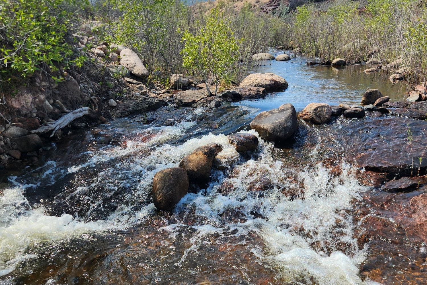The river along the property's north edge.
