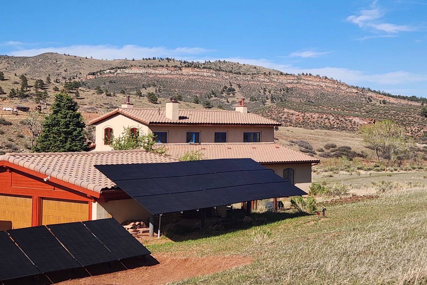 Fully sustainable, off-grid solar system.